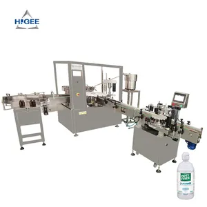 Higee 120ml Contact Lens Washing Liquid Filling Machine Liquid Filling Machine Line For Chemical Or Cosmetics Products