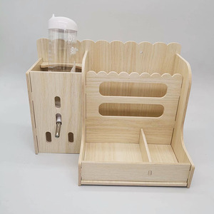 Atacado: Comedouro e Bebedouro Multifuncional de Madeira para Coelhos, Chinchilas, Porquinhos-da-Índia e Hamsters - Product Image 1