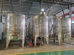 ถังหมักไวน์สแตนเลสขนาด 2000 ลิตร/20 ฮีลิตร พร้อมมอเตอร์ PLC และระบบควบคุมอุณหภูมิและความดันอัตโนมัติสำหรับโรงกลั่นไวน์ - Product Image 4