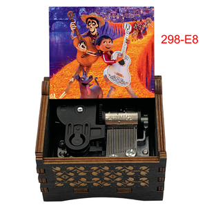 Carillon in Legno con Movimento Musicale a Corda, Tema 'Ricordati di Me' dal <span class=keywords><strong>Film</strong></span> Coco, Regalo di Compleanno per Bambini - Product Image 1