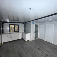 Maisons conteneurs de luxe, usine chinoise, maison conteneur pliable en acier moderne extensible, villa préfabriquée 2-3 chambres pour usage commercial