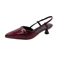 Sandales Baotou élégantes style mondaine, talons hauts français pour femmes, talons aiguilles à porter avec des robes, inspirées de Chanel, à bout ouvert