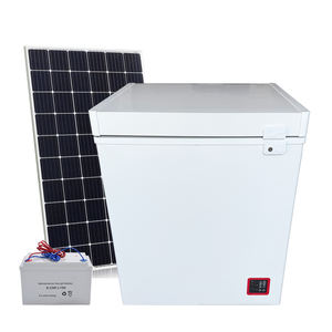 Congélateur <span class=keywords><strong>coffre</strong></span> solaire DC/AC à mousse de 110 mm d'épaisseur 12/24V <span class=keywords><strong>100L</strong></span> avec batterie au lithium intégrée, dégivrage manuel pour usage domestique - Product Image 1