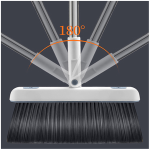 Ensemble <span class=keywords><strong>balai</strong></span> et pelle portables modernes <span class=keywords><strong>à</strong></span> poils doux avec manche extensible pour un nettoyage facile - Product Image 3