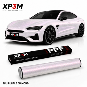 ฟิล์มกันรอยรถยนต์ XP3M TPU สีม่วงไดมอนด์ ฟิล์มป้องกันสีรถยนต์ ฟิล์มซ่อมแซมตัวเองได้ ฟิล์มกันรอยแบบม้วน 7.5 มิล PPF - Product Image 1