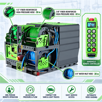 Nettoyeur à jet d'eau diesel 88HP 65KW 200 bars 95 L/min pour le nettoyage des canalisations d'égouts