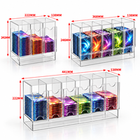 Distributeur de boosters en acrylique à 6 emplacements personnalisé, présentoir moderne et écologique pour cartes TCG Pokémon/YuGiOh/MTG pour les magasins de détail/de jeux