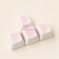 Capuchons de touches en céramique rose effet craquelé de haute qualité pour clavier mécanique Cherry MX