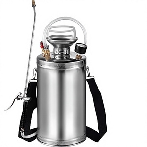 Tuyau d'arrosage de jardin en acier inoxydable multi-têtes réglable - Pulvérisateur 50L avec contrôle du débit, portée de pulvérisation de 4-5m, zone d'irrigation plus étendue - Product Image 3