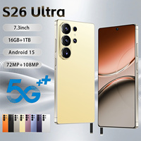 Versión Global, 16GB+1TB, S26 Ultra, Android 15, 5G LTE, Teléfono Inteligente con Doble SIM, Reconocimiento Facial, Nuevo, HD