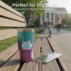 Custom self-adhesive vinyl waterproof eco-friendly reusable packaging high-quality sticker rolls with logo printing - Product Image 2