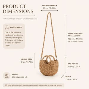 Bolso de Playa Personalizado con Nombre - Bolso Bandolera Tejido Personalizado, Regalos para Damas de Honor y Despedidas de Soltera - Product Image 6