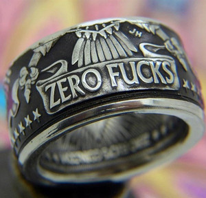 Punk Letter Alloy Unisex Ring Creative Alphabet Finger Jewelry For Daily Street Party Wear - Product Image 4