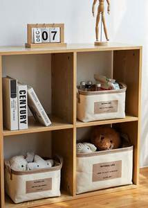 Bathliving Room <b>Storage</b> Foldable Durable Modern Style Fabric Bedroom <b>Large</b> Capacity Home Furniture <b>Basket</b> - Product Image 6
