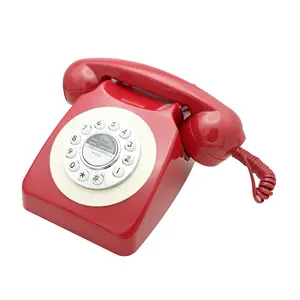 Aufgenommene Nachricht Antikes Telefon Mehrfarbiges antikes Telefon Nostalgisches Retro-Telefon