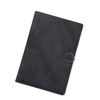 Couverture de classeur en cuir PU A5/A6 personnalisée Fournitures de bureau à budget d'usine avec couture en selle