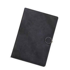 Cubierta de carpeta de cuero PU A5/<span class=keywords><strong>A6</strong></span> personalizada, suministros de oficina económicos de fábrica con costura de sillín, tela, cuaderno, planificador, encuadernado con anillo - Product Image 6
