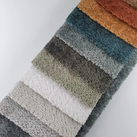 Couverture en polaire douillette effet lapin, 100% Polyester, fil 75D, 80GSM, tissée rustique, légère, fausse fourrure, pour décoration intérieure, sacs de voiture, tapisserie et feutre