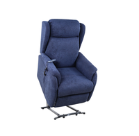 Fauteuil inclinable électrique en tissu tissé avec poche latérale pour personnes âgées, idéal pour le salon et la maison
