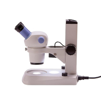 Microscope stéréo à zoom continu 1:4.5, champ de vision de 20 mm, pour la science des matériaux et la formation scientifique MSS-M-405