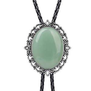 Vente directe <span class=keywords><strong>d</strong></span>'usine Logo personnalisé Bolo Cravate bijoux pour hommes Stone Western Cowboy Wolf <span class=keywords><strong>Lion</strong></span> Bolo Cravate cuir Dentelle - Product Image 4