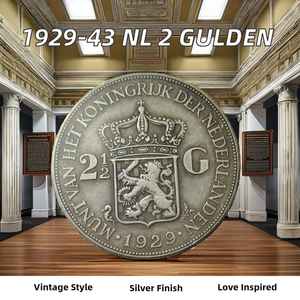 प्राचीन 2 गलान स्मारक सिक्के चांदी चढ़ाकर पीतल धातु कास्टिंग सजावटी प्रजनन - Product Image 2