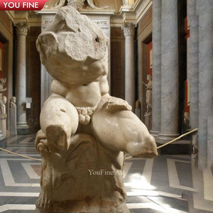 Statue de torse en <span class=keywords><strong>marbre</strong></span> <span class=keywords><strong>romain</strong></span> classique Sculpture de <span class=keywords><strong>buste</strong></span> nu - Product Image 5