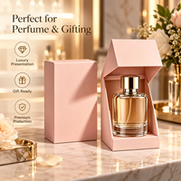 Boîte d'emballage de luxe rigide personnalisée pour flacon de parfum, en papier kraft recyclé, avec estampage UV et logo personnalisé, idéale pour les cadeaux parfumés