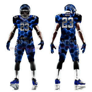 Conception attrayante vos propres maillots uniformes de maillot de football américain sur mesure pour adultes - Product Image 6