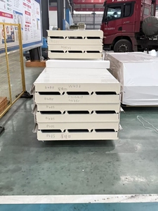 Rock Wool Clean Sandwich Board 150mm Panel Carbon <strong>Steel</strong> 0.5mm Roof <strong>Cold</strong> Room Panel - Product Image 4