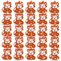 Pop Fidget Jouets Sensoriels pour Enfants Silicone Bulle Porte-clés Animal Soulagement Du Stress Jouet pour 5-7 Ans Enfants Porte-clés Ensemble