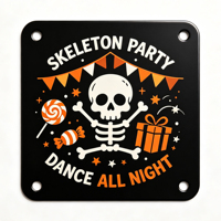 Plaque murale en métal vintage Halloween pour la décoration de la maison, du bar ou des fêtes, avec le thème Trick or Treat, et pour la porte.