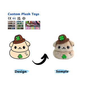 Özelleştirilebilir süper yumuşak Polyester pamuk köpek tasarım peluş oyuncak ODM doğum günü hediyeleri köpek stres giderici PP pamuk özel Logo - Product Image 1