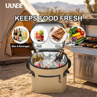 Sac à dos isotherme souple en PVC TPU imperméable 15L avec logo personnalisé, anti-fuite, pour camping, pêche, plage, pique-nique, canettes, aliments, vin, boissons