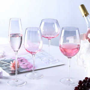 Juego de Dos Copas de <span class=keywords><strong>Gin</strong></span> de Cristal de 460 ml, Color Rosa y Gris, Verde y Gris, Estilo Globo Atardecer, Venta al por Mayor - Product Image 4