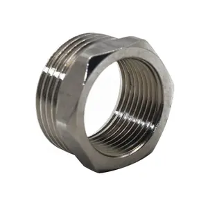 SYD-1208 customizing forged brass copper nut bushing stainless steel Pipe Fitting