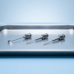 Irrigador Cranz Sterling Anel, cánula lacrimal recta de calibre 23, hecha de acero inoxidable, instrumentos oftálmicos - Product Image 3