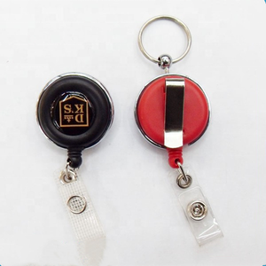 Porte-badge <span class=keywords><strong>de</strong></span> nom <span class=keywords><strong>de</strong></span> couleurs assorties, clip <span class=keywords><strong>de</strong></span> Logo personnalisé, en plastique, porte-carte d'identité rétractable d'infirmière, bobines d'insigne en gros - Product Image 5