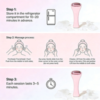 Rouleau de massage facial en acier inoxydable 304 de qualité supérieure pour le visage et les yeux, anti-âge, anti-poches, soin rafraîchissant de la peau, outils de beauté