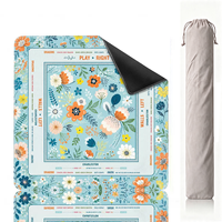 Tapis de jeu de mahjong américain de luxe moderne surdimensionné, prêt à être expédié, avec bords renforcés, antidérapant, écologique et silencieux, pour poker