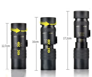 Télescope monoculaire de haute qualité 4K 10-300X40mm Super téléobjectif Zoom Télescope monoculaire étanche Télescope d'extérieur - Product Image 4