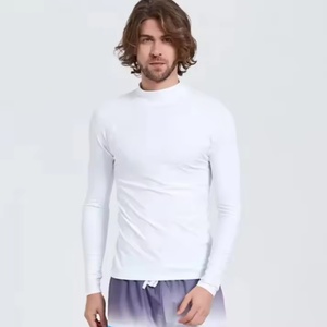 Sublimated Long Sleeve Custom Wholesale Sun Protection Clothing Compression Shirt Rashguard Rash Guard for <b>Men</b> - Product Image 1