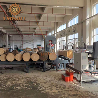 Scie à ruban verticale automatique YSDMILL CNC haute précision avec chariot pour la coupe du bois, 380V