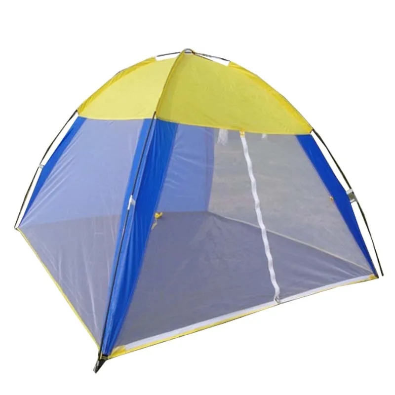 Abri solaire extérieur Camping élastique pliable Anti-moustique 3 voiles Tente de pêche de plage