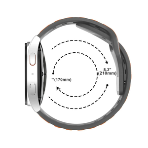 สายซิลิโคนสองสี20/22มม. สำหรับ <span class=keywords><strong>amazfit</strong></span> GTR Huawei Garmin Samsung Galaxy Watch <span class=keywords><strong>7</strong></span> 6 5 4 - Product Image 5