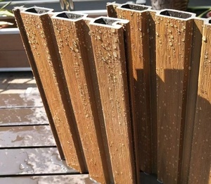 Pannelli in WPC <span class=keywords><strong>Recinzione</strong></span> da <span class=keywords><strong>Giardino</strong></span> Prefabbricata per Ville Modello 3D Telai in Alluminio PVC Plastica e Metallo Trattamento Naturale per Privacy Esterna - Product Image 3