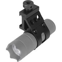 Abrazadera de Tubo de Liberación Rápida con Inclinación de 45 Grados para Deportes al Aire Libre, para Linternas de 25.4 y 30 mm, Soporte de Luz de Base de 20 mm de Aleación de Aluminio