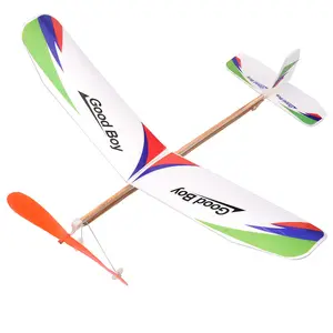 Kids airplane model rubber band powered aircraft model thunderbird glider