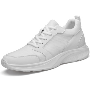 Chaussures de course sur route pour hommes, baskets athlétiques basses à plateforme rehaussante, en maille respirante et souple, à lacets, pour le printemps - Product Image 6