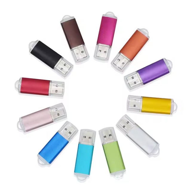 Gift 2.0 3.0 Pendrive USB Flash Drive 2GB 4GB 8GB 16GB 32GB 64GB U Disk Metal Pack Box Memoria Cle USB Flash Drive Custom Logo